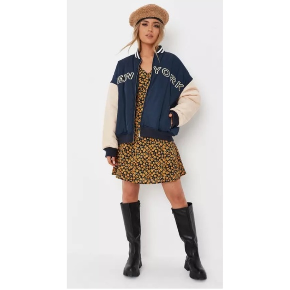 *Misguided Half Button Tea Floral Summer Mini Dress - Picture 9 of 9